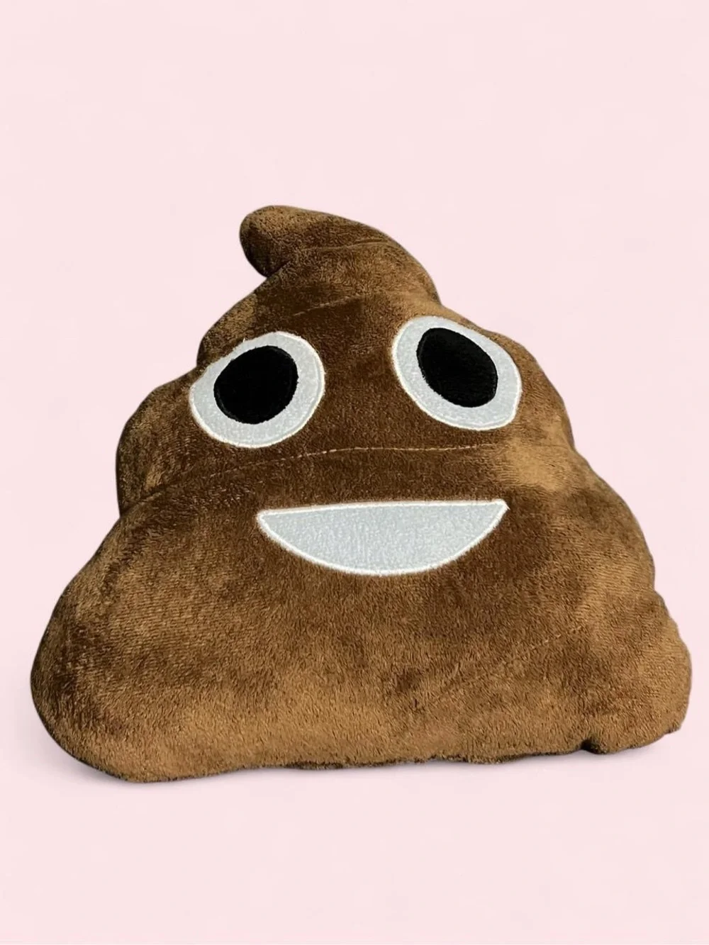 Plush Poop Emoji Pillow - Brown Smiley